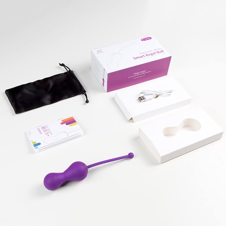 Peso para Pompoar em Silicone com 4 Modos de Vibração, Recarregável e App Control - Magic Motion Smart Kegel Balls Master | 8,1 x 3 cm - 6