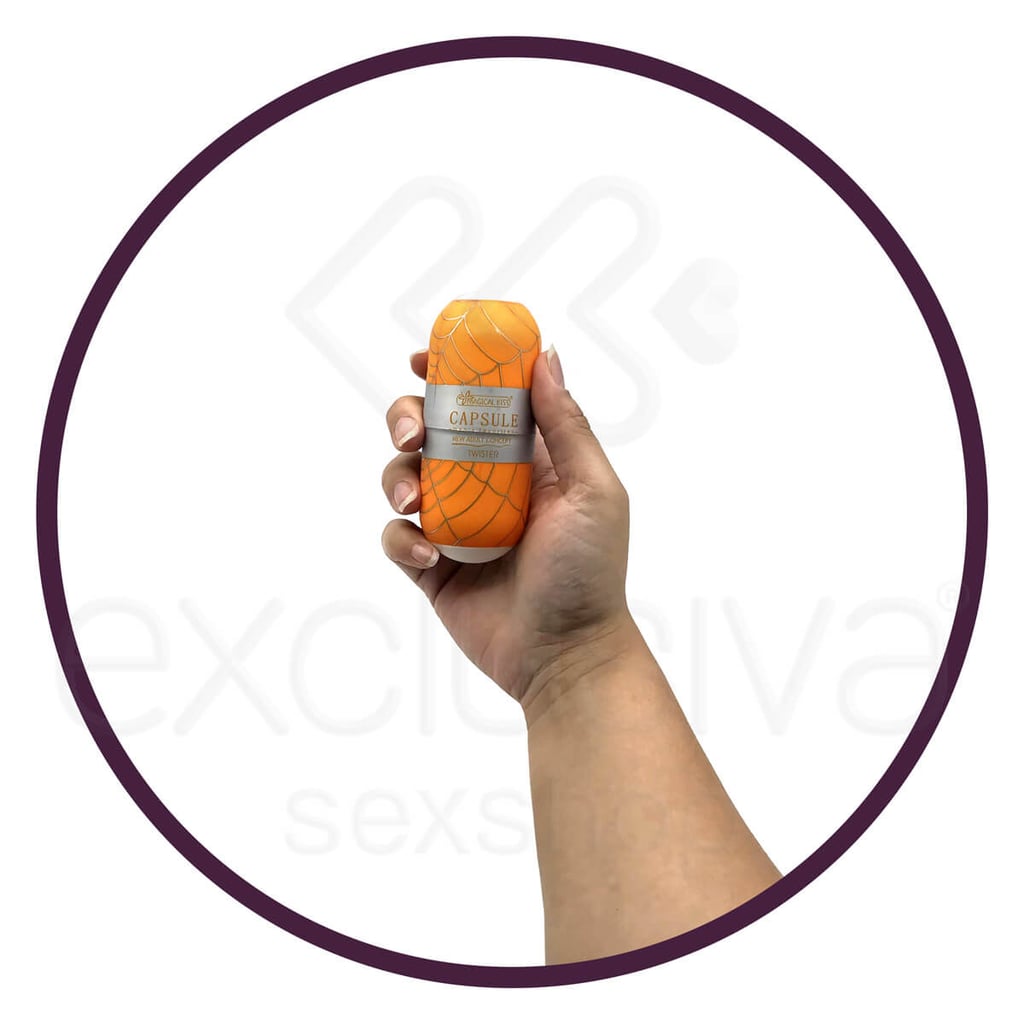 Masturbador Masculino em Formato de Cápsula e Textura Interna - Magical Kiss Capsule Twister - 3
