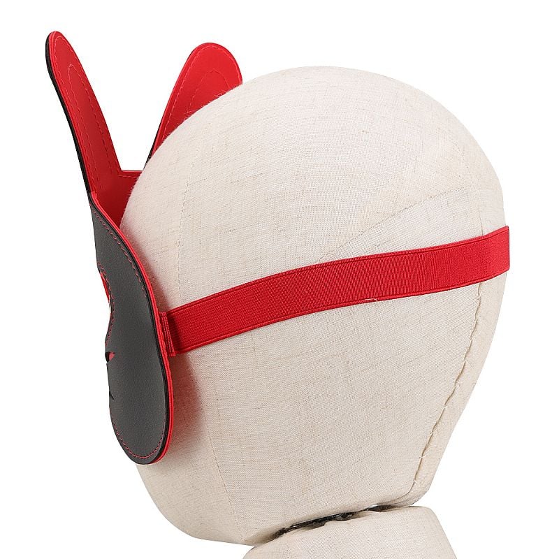 Máscara com Formato de Coelho em Couro Sintético - Sexy Import | 25,5 x 20 cm - 3