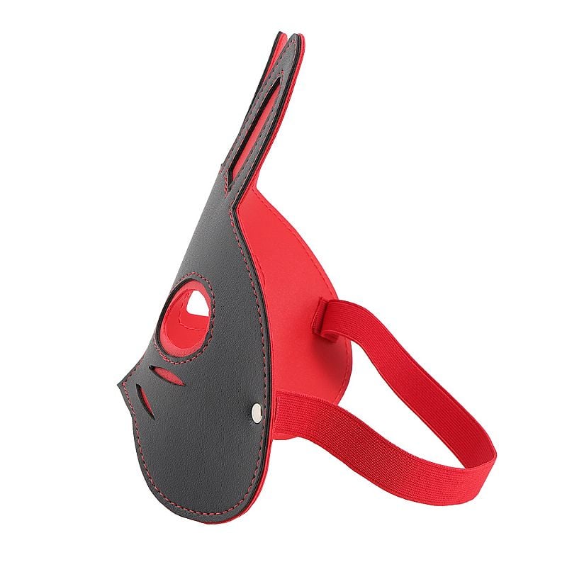 Máscara com Formato de Coelho em Couro Sintético - Sexy Import | 25,5 x 20 cm - 5