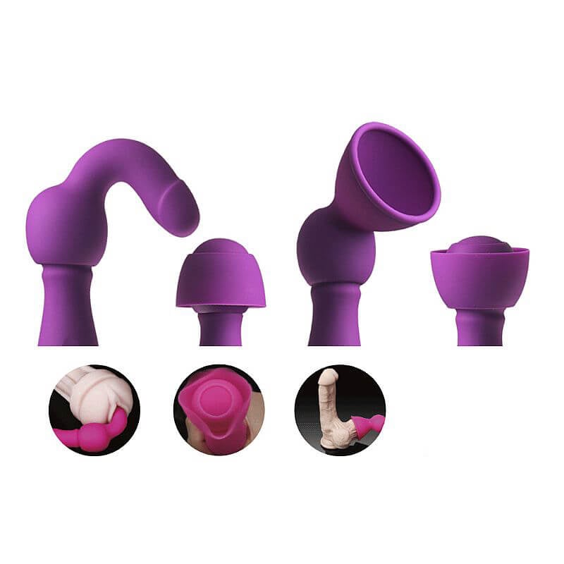 Massageador Recarregável com 3 Estimuladores e 9 Modos de Vibração - S-Hande Bowling - 18 x 3,5 CM | Cor: Roxo - 5