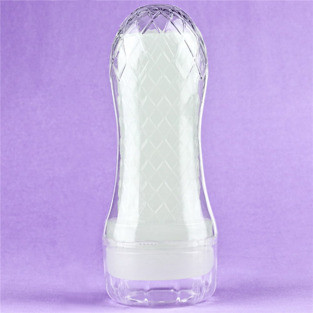 Masturbador Lanterna Formato Cilindro em TPE com Efeito Fosforescente - Lovetoy Lumino Play Ribbed | 14 x 3 cm - 2