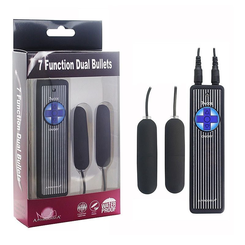 Bullet Duplo com 7 Modos de Vibração e Controle Remoto com Fio - Aphrodisia | Disponível em 2 Cores - 1