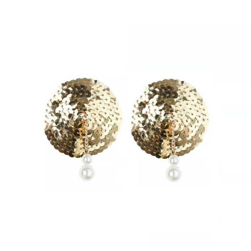 Nipple Cover de Paete Dourado com Strass - Pleasure Dreams - 2