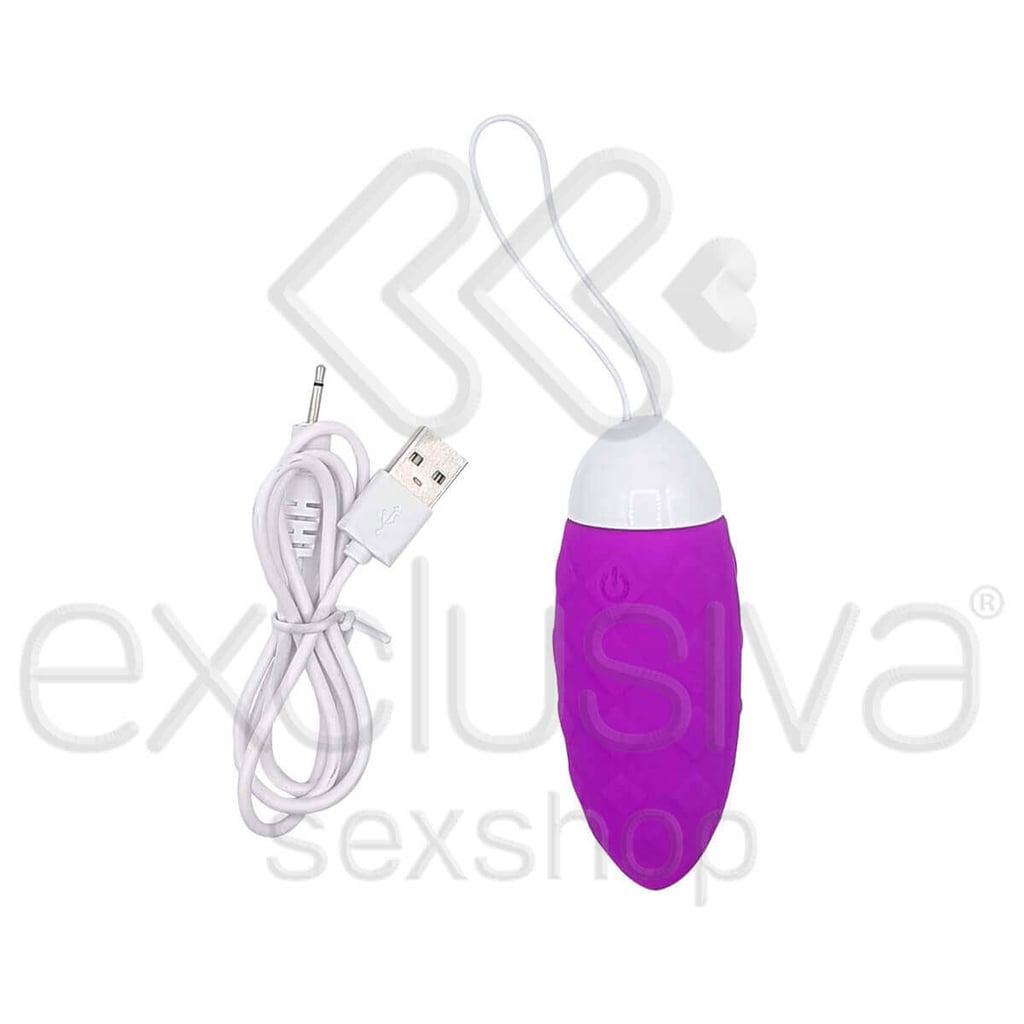 OTTT - Cápsula Vibratória com Textura, Recarregável e 10 Modos de Vibrações - 8 x 3,2 cm | Cor: Roxo - 5