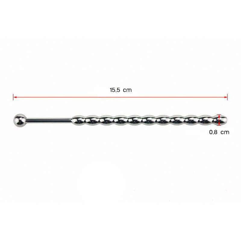 Penis Plug - Penetrador de Uretra Feito em Aço para Prática de Sounding - 15,5 x 0,6 cm - 4