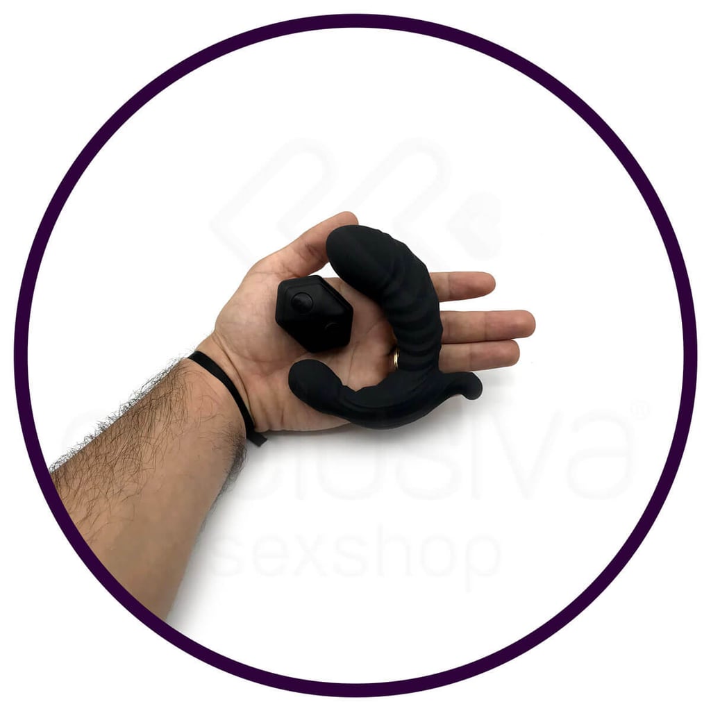 Perfect Lover Vibrating Inflatable - Estimulador de Próstata com 7 Modos de Vibração e Tecnologia de Inflação com Controle Remoto sem Fio - 8,8 x 3,6 cm - 9