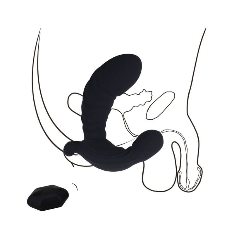 Perfect Lover Vibrating Inflatable - Estimulador de Próstata com 7 Modos de Vibração e Tecnologia de Inflação com Controle Remoto sem Fio - 8,8 x 3,6 cm - 8