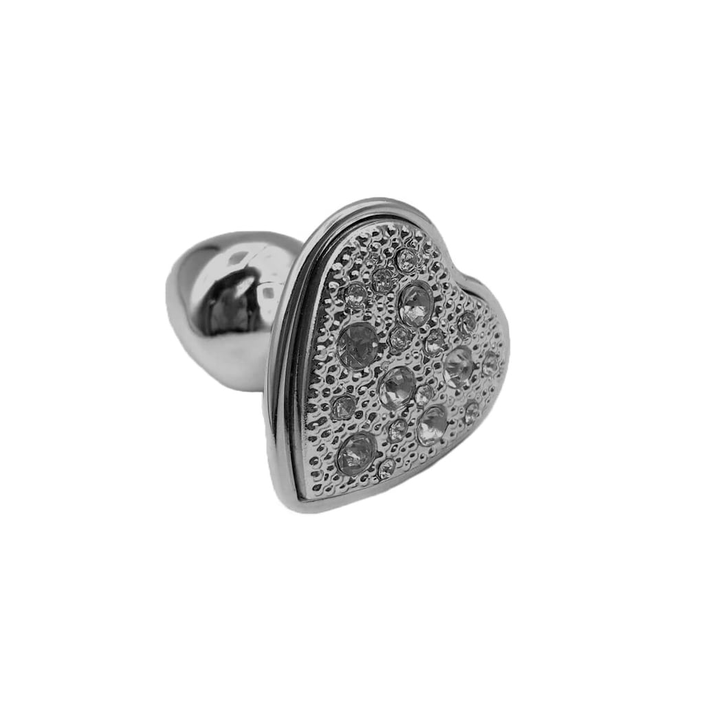 Plug Anal ''M'' em Forma de Cone com 4 Alças Removíveis e Detalhes de Joias - Hard Anal Kit | 6,4 x 3,2 cm | Disponível em 2 Cores - 5