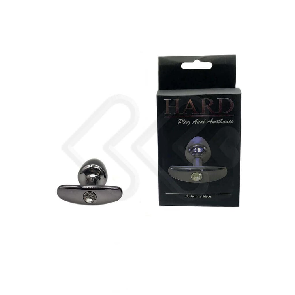Plug Anal "P" Cônico em Metal com Joia e Base Removível - Hard | 5,8 x 2,6 cm | Disponível em 7 Cores - 9