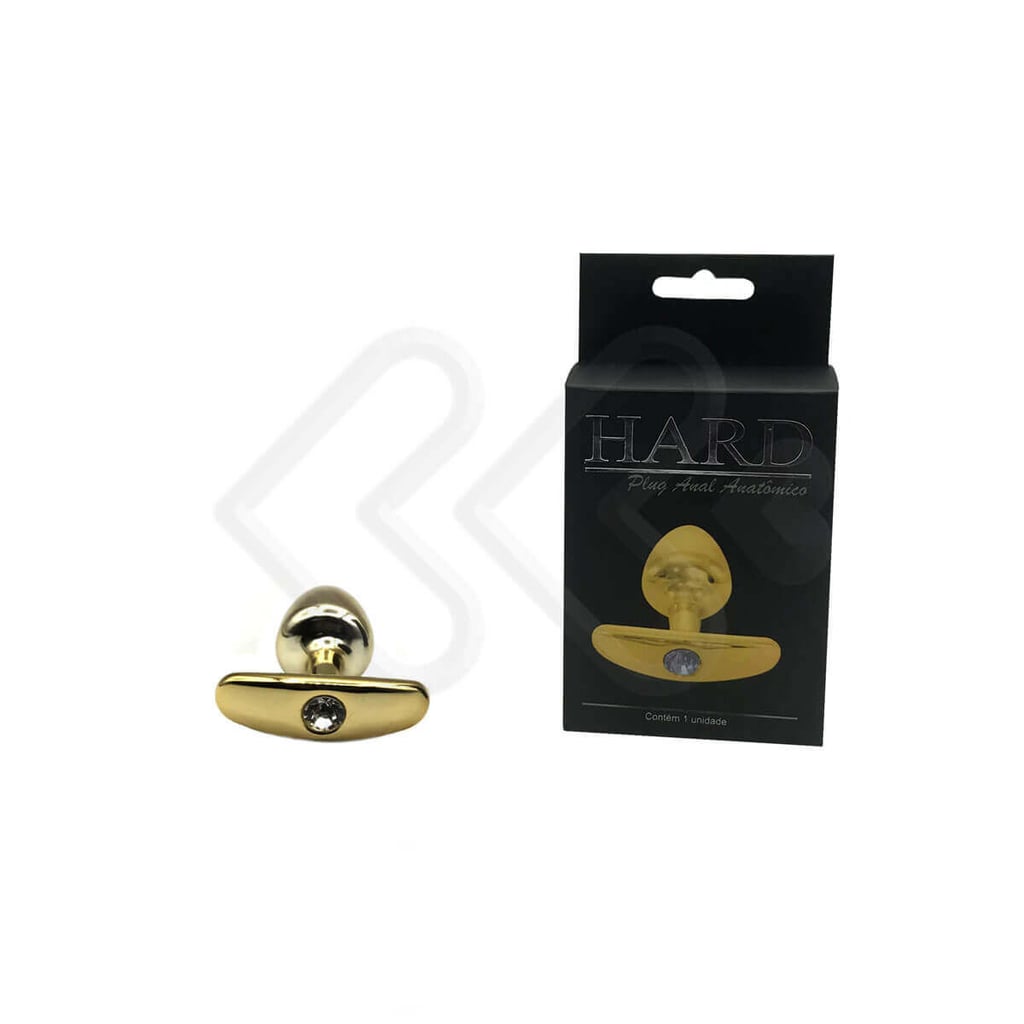 Plug Anal "P" Cônico em Metal com Joia e Base Removível - Hard | 5,8 x 2,6 cm | Disponível em 7 Cores - 13
