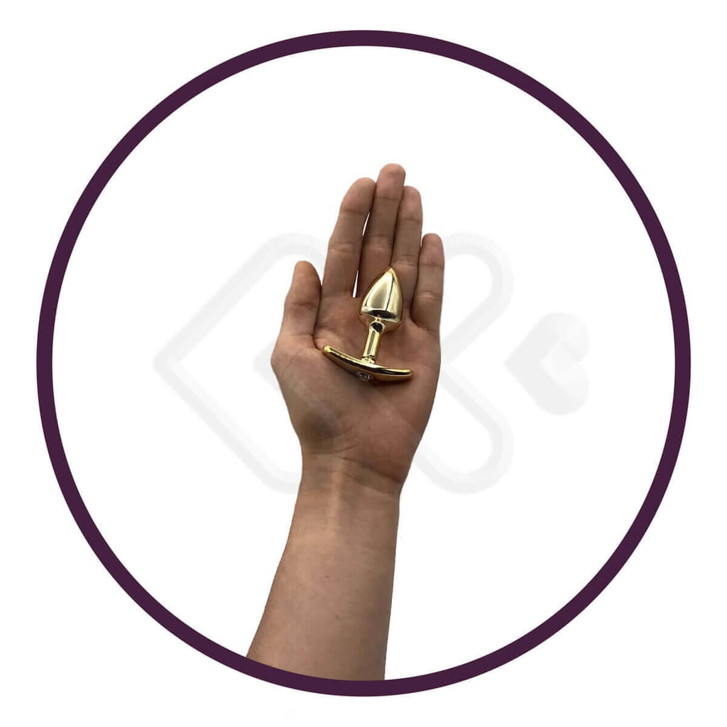 Plug Anal "P" Cônico em Metal com Joia e Base Removível - Hard | 5,8 x 2,6 cm | Disponível em 7 Cores - 16