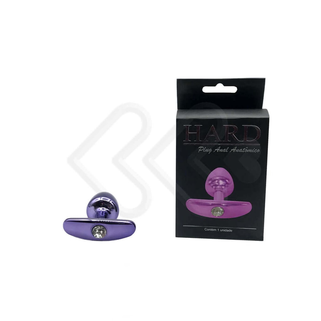Plug Anal "P" Cônico em Metal com Joia e Base Removível - Hard | 5,8 x 2,6 cm | Disponível em 7 Cores - 17