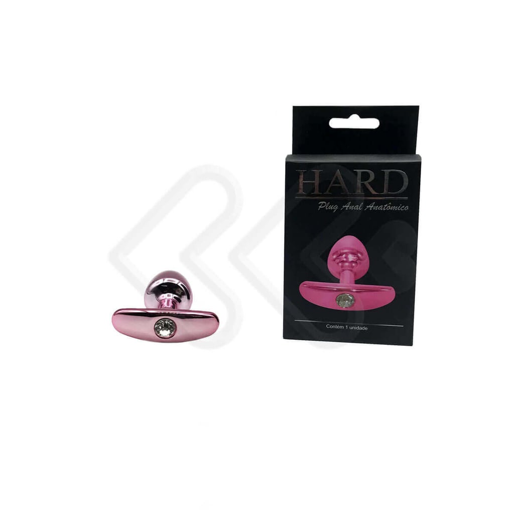Plug Anal "P" Cônico em Metal com Joia e Base Removível - Hard | 5,8 x 2,6 cm | Disponível em 7 Cores - 21