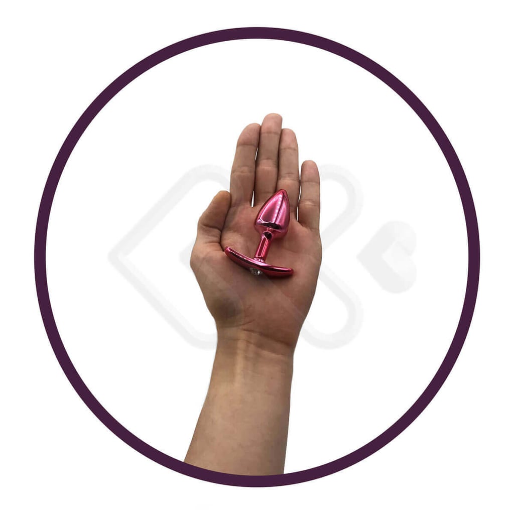 Plug Anal "P" Cônico em Metal com Joia e Base Removível - Hard | 5,8 x 2,6 cm | Disponível em 7 Cores - 28