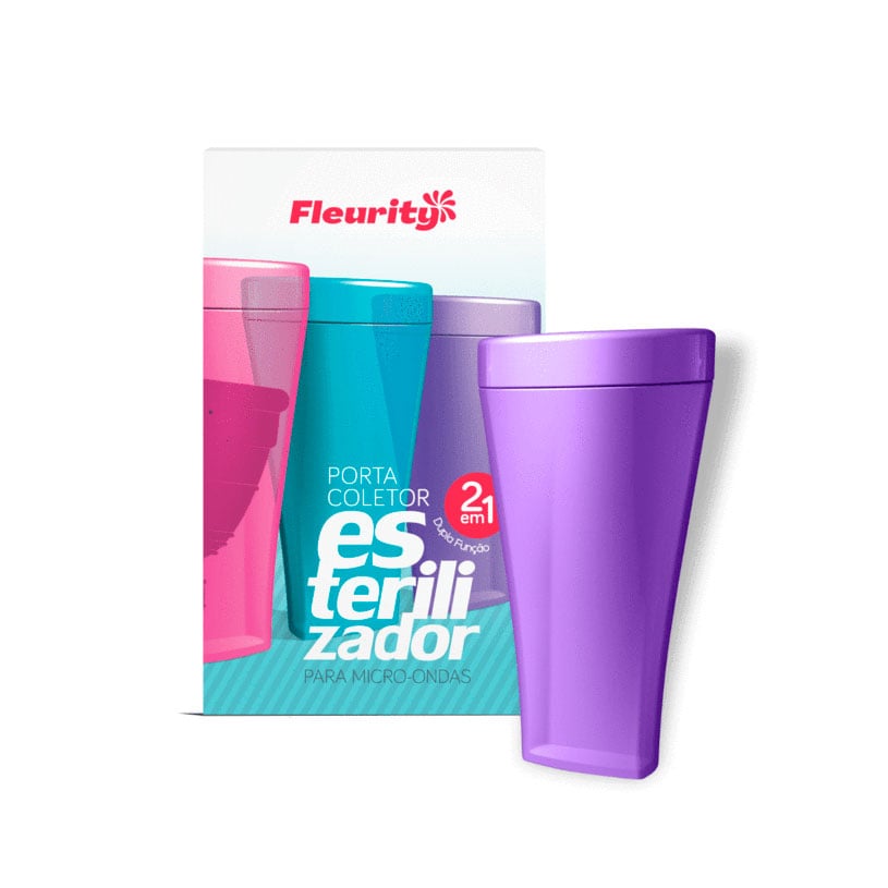 Porta Esterilizador para Coletor Menstrual - Fleurity | Cor: Roxo - 1
