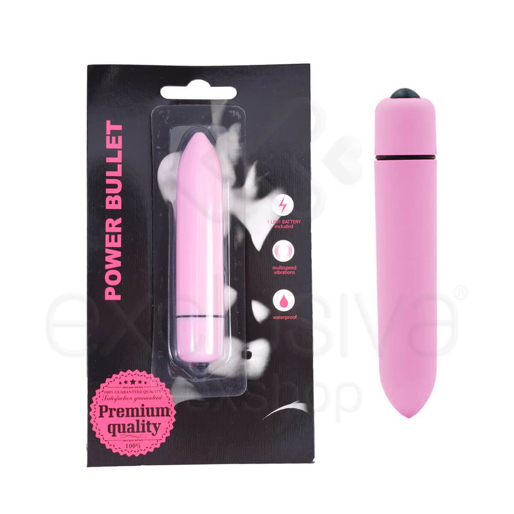 Power Bullet - Cápsula Vibratória com 7 Modos de Vibração - 9,5 x 2,1 cm | Cor: Rosa Claro - 1