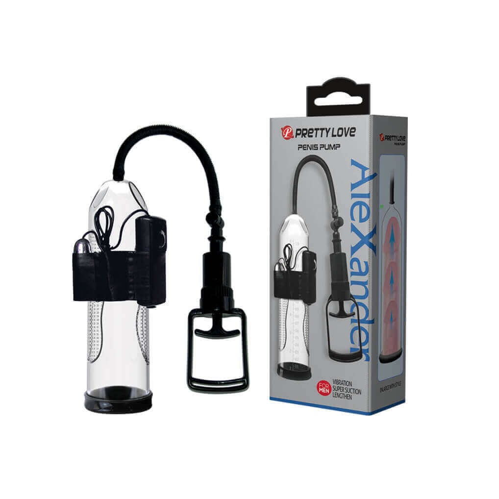 Bomba Peniana com Manopla com Bullet Multivelocidade e Controle Remoto com Fio - Pretty Love Alexander - 24,5 x 7,3 cm - 1