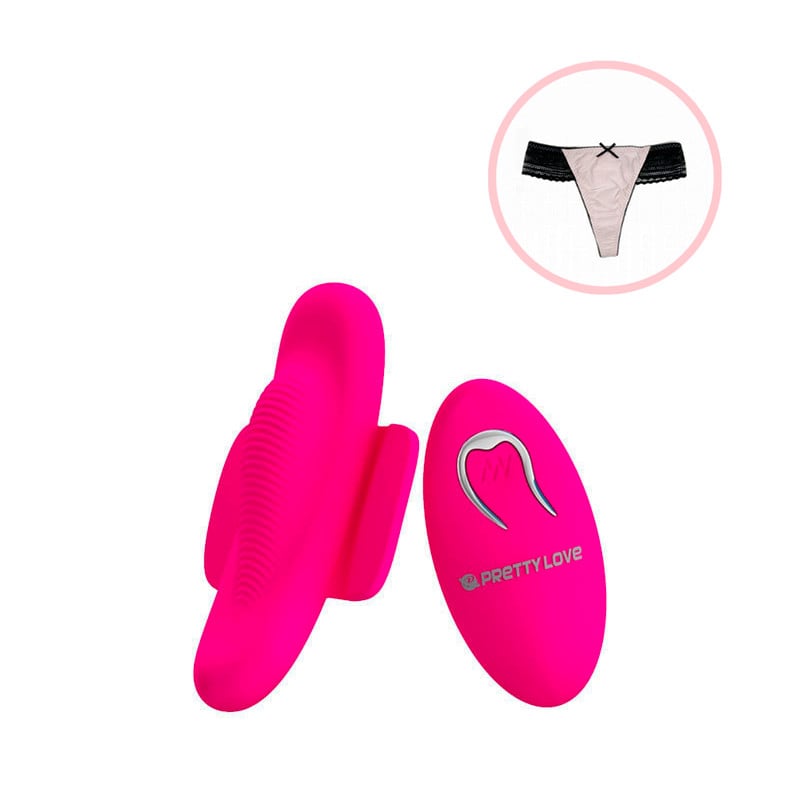 Vibrador de Calcinha Recarregável com 12 Modos de Vibração e Controle Remoto sem Fio - Pretty Love Fairy Boat II - 1