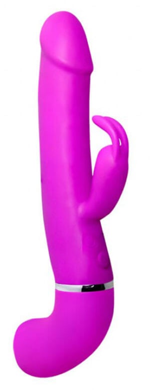 Vibrador Rabbit com Glande, Recarregável, Simulador de Ejaculação, 12 Modos de Vibração e À Prova D'Água - Pretty Love Henry | 24 x 3,5 cm - 3