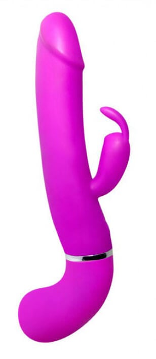 Vibrador Rabbit com Glande, Recarregável, Simulador de Ejaculação, 12 Modos de Vibração e À Prova D'Água - Pretty Love Henry | 24 x 3,5 cm - 4