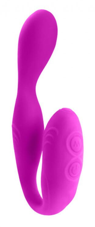 Pretty Love Lust - Vibrador Recarregável de Dupla Estimulação com 30 Modos de Vibração, a Prova D'Água - 13,5 x 2,5 cm - 2