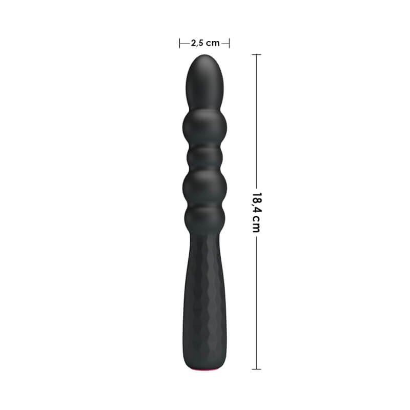 Vibrador de Ponto G Escalonado no Formato de Bastão com 12 Modos de Vibração - Pretty Love Monroe - 10,5 x 2,5 cm - 7