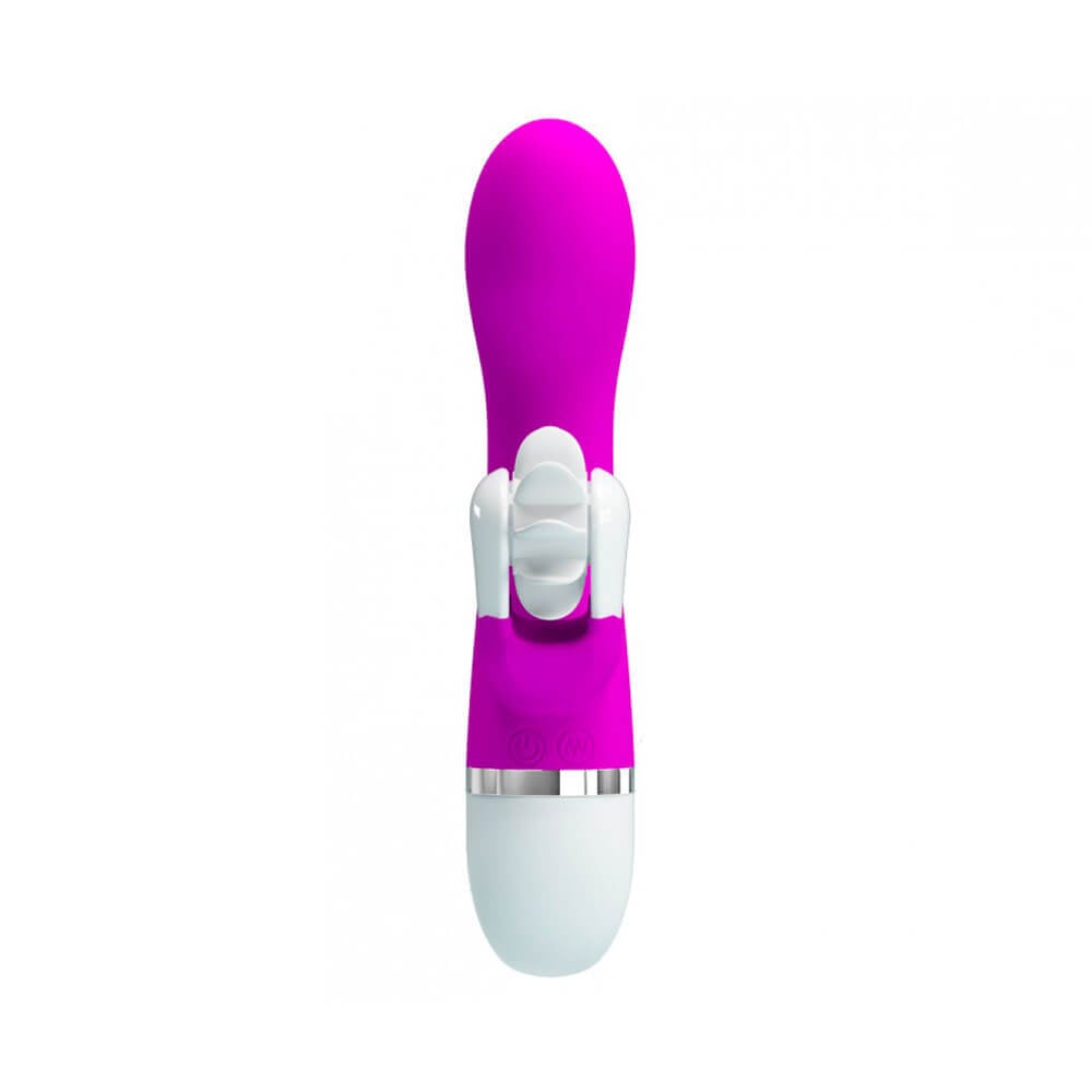 Vibrador de Ponto G com 12 Modos de Vibração e Estimulador de Clitóris com Movimento de Língua - Pretty Love Sheila - 11,5 x 3,7 cm - 6