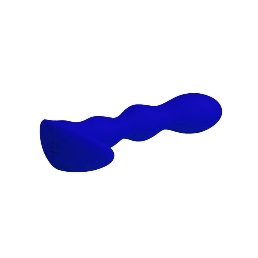 Pretty Love Yale - Plug Anal Escalonado Estimulador de Próstata em Silicone Recarregável com 12 Modos de Vibrações, Base de Segurança e Função Memória - 14,7 x 3,2 cm - 4