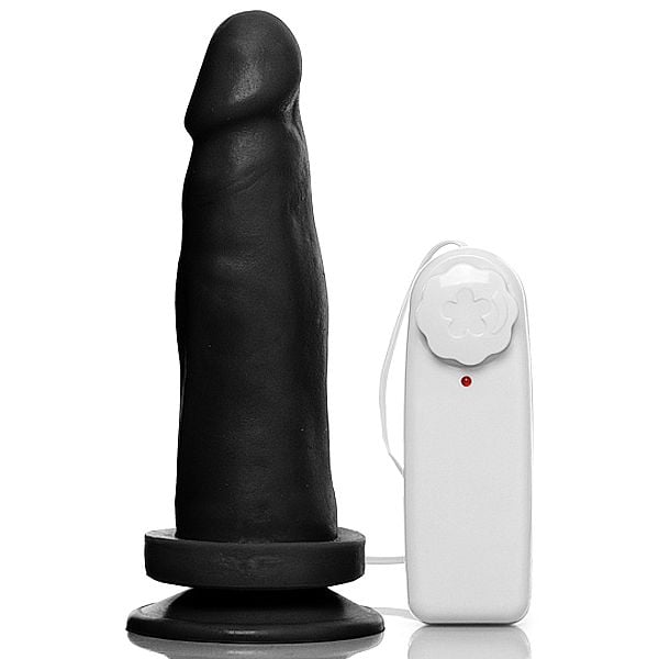 Prótese Peniana Realística em PVC Atóxico com Ventosa e Vibração Multivelocidade - 13 x 4,1 cm | Adão e Eva - 2