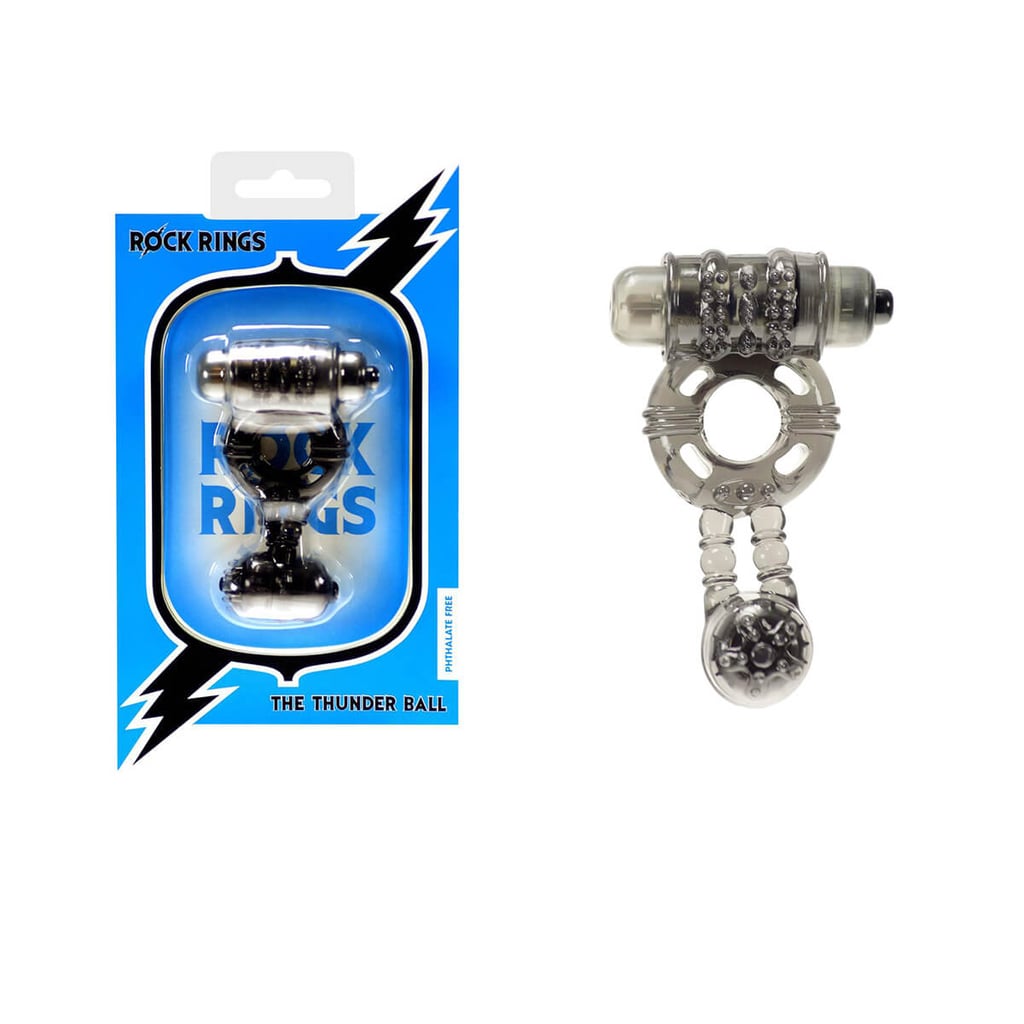 Rock Rings The Thunder Ball - Anel Peniano com Estimulador de Clítoris, períneo e Vibração Única - 9,1 x 6 cm - 1