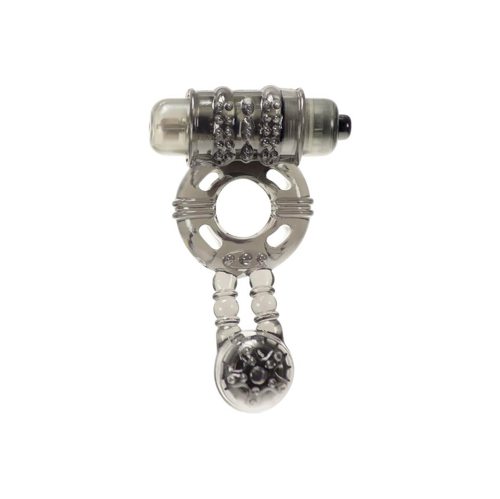 Rock Rings The Thunder Ball - Anel Peniano com Estimulador de Clítoris, períneo e Vibração Única - 9,1 x 6 cm - 2