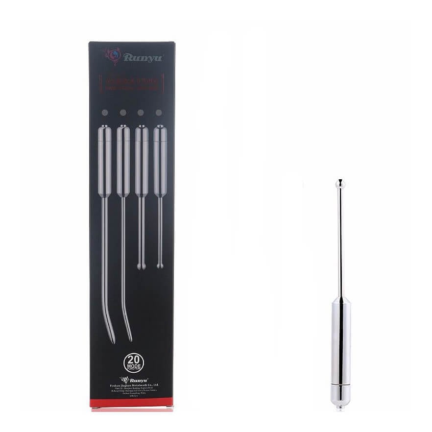 Penetrador de Uretra com 20 Modos de Vibrações - Runyu Vibrating Urethal Sound - 19,5 x 0,6 cm - 1