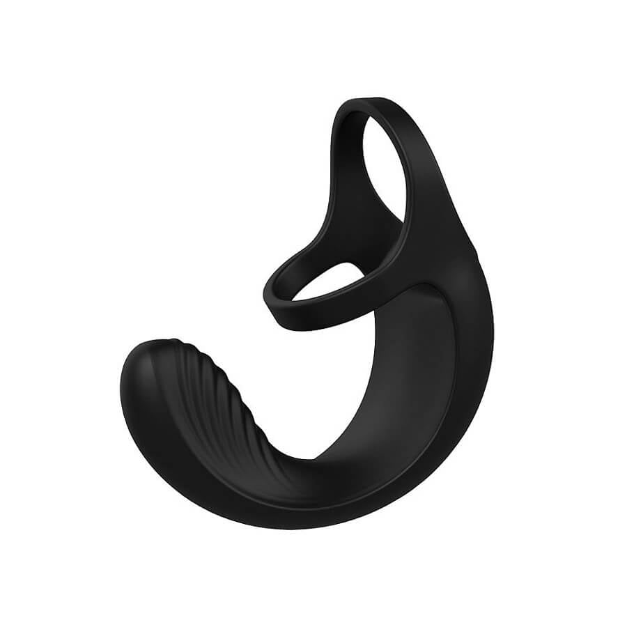 S-Hande Gorman RCT - Anel Peniano Duplo com Texturas Massageadoras, 9 Modos de Vibração e Controle Remoto sem Fio - 19,5 x 2,9 cm - 3