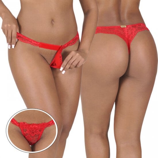 Sensualle - Calcinha Stripper É Só Pedir | Disponível em 3 Cores | Tamanho Único - 1