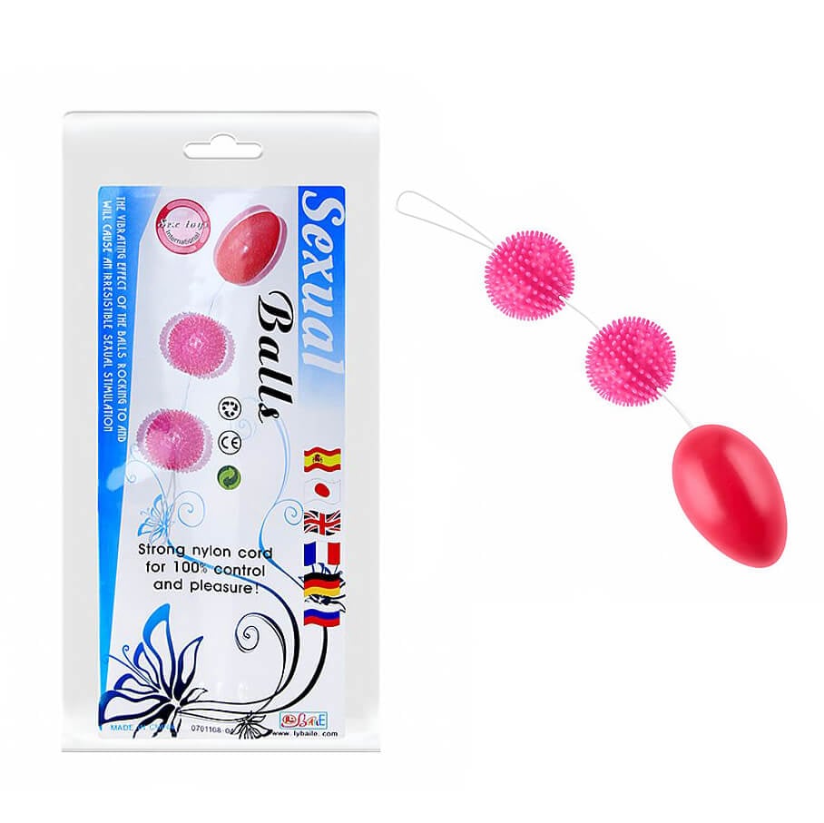 Sexual Balls - Colar Tailandês com 3 Esferas e Cordão - 1