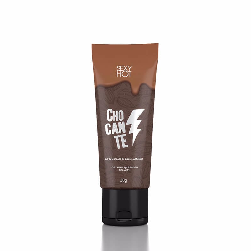 Gel para Massagem Beijável com Efeito Eletrizante e Extratos de Jambu - Sexy Hot Chocante | 50g - 2
