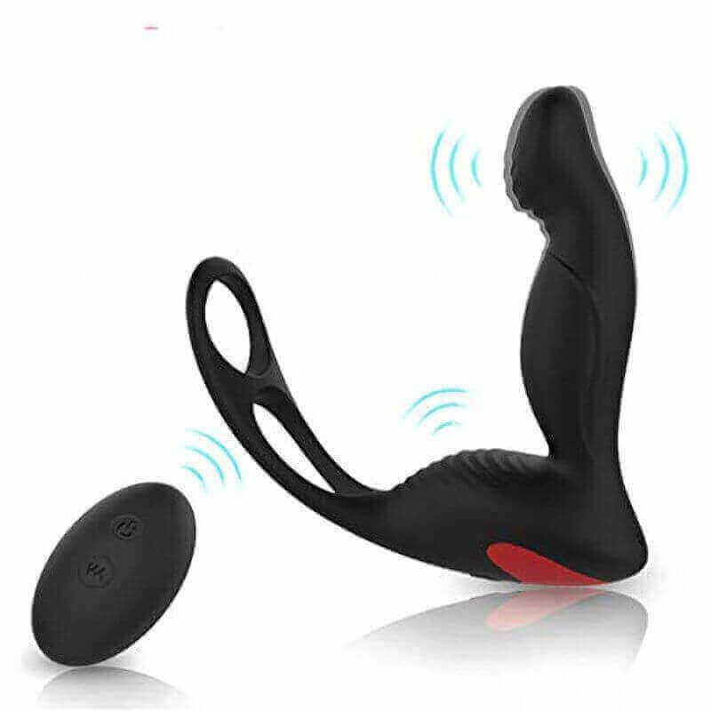 S-Hande Langer-RTC - Estimulador de Próstata com Anel Duplo, 9 Modos de Vibração e Controle Remoto Sem Fio - 2