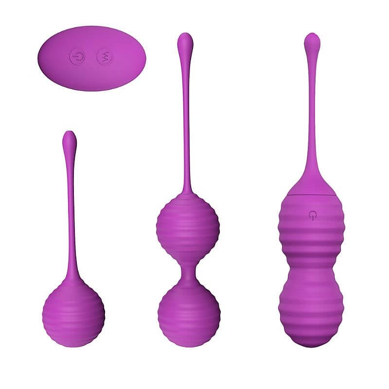 Kit para Pompoarismo Recarregável com Peso, 9 Modos de Vibração e Controle sem Fio - S-Hande Sweetheart | Disponível em 2 Cores - 4