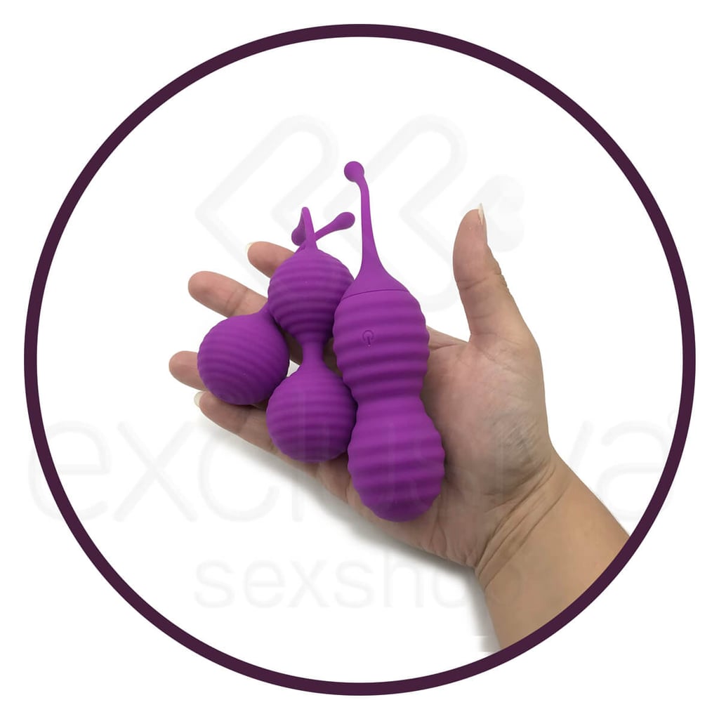 Kit para Pompoarismo Recarregável com Peso, 9 Modos de Vibração e Controle sem Fio - S-Hande Sweetheart | Disponível em 2 Cores - 9