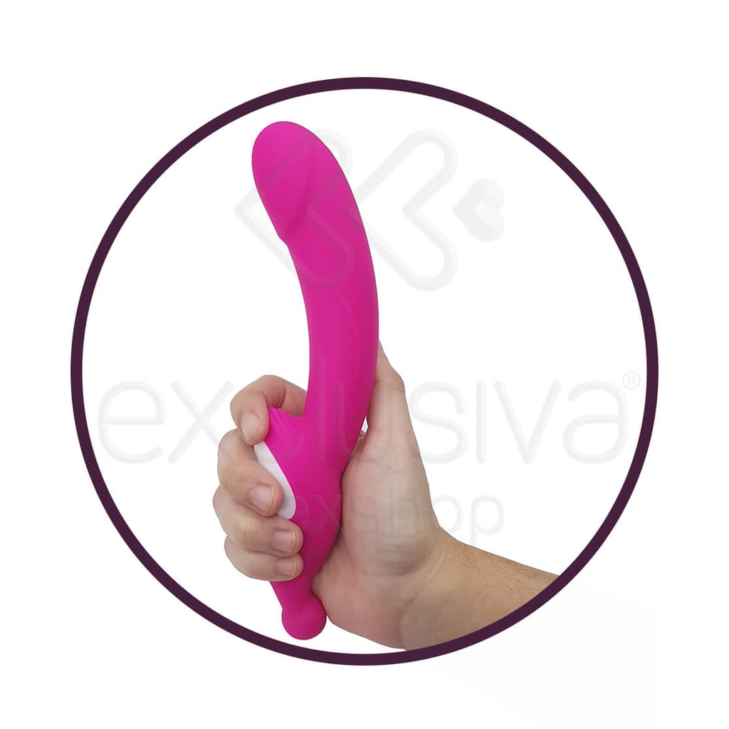 Vibrador Estimulador de Ponto G e Clítoris em Silicone, Flexível, Recarregável com 9 Modos de Vibração - S-Hande Vine - 21,5 x 3,4 cm | Cor: Pink - 4
