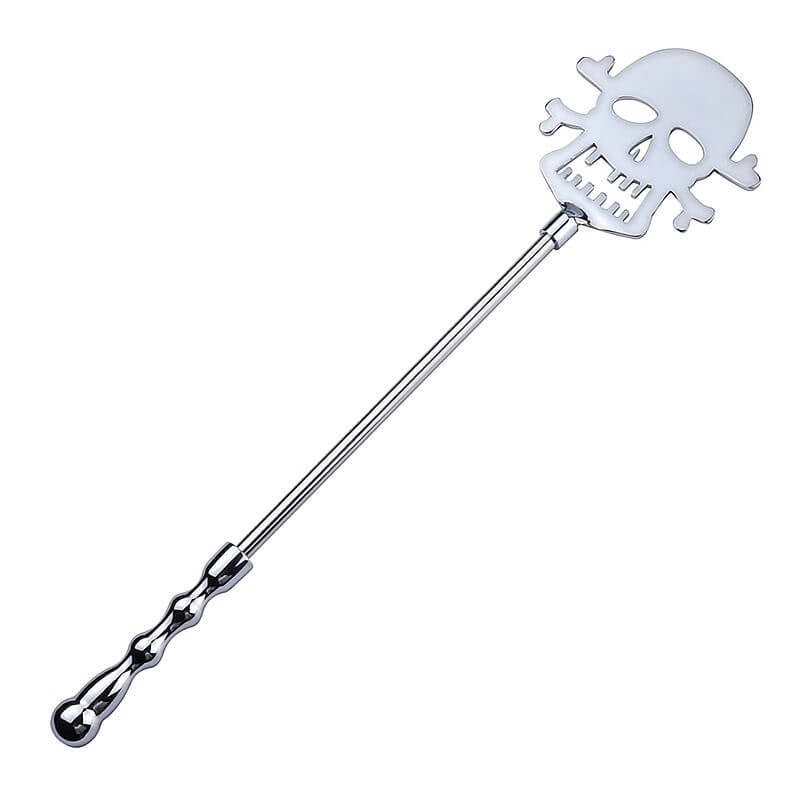 Chibata Caveira Feita em Aço com Cabo Anatômico - Spanking Paddle | 41 cm - 1