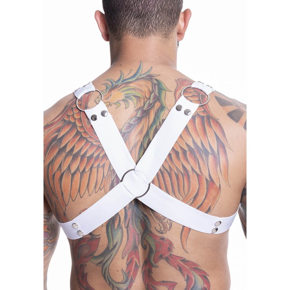 Arreio Harness em Elástico com X nas Costas - Steves Designer | Disponível em 3 Cores - 6