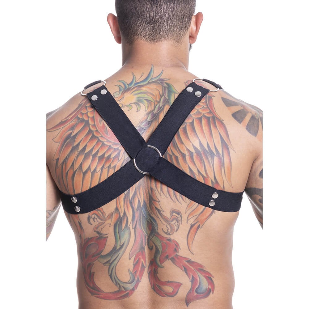 Arreio Harness em Elástico com X nas Costas - Steves Designer | Disponível em 3 Cores - 4