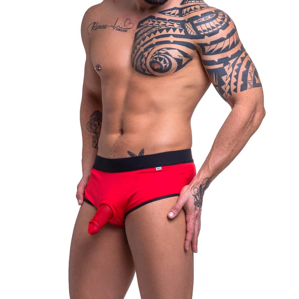 Cueca com Anel Peniano e Capa em Tule - Steves Designer | Disponível em 2 Cores - 4
