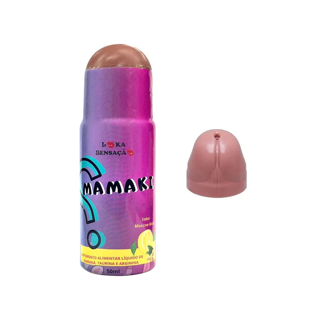 Suplemento Alimentar no Sabor de Moscow Mule com Tampa no Formato de Pênis - Loka Sensação Mamaki | 50ml - 1