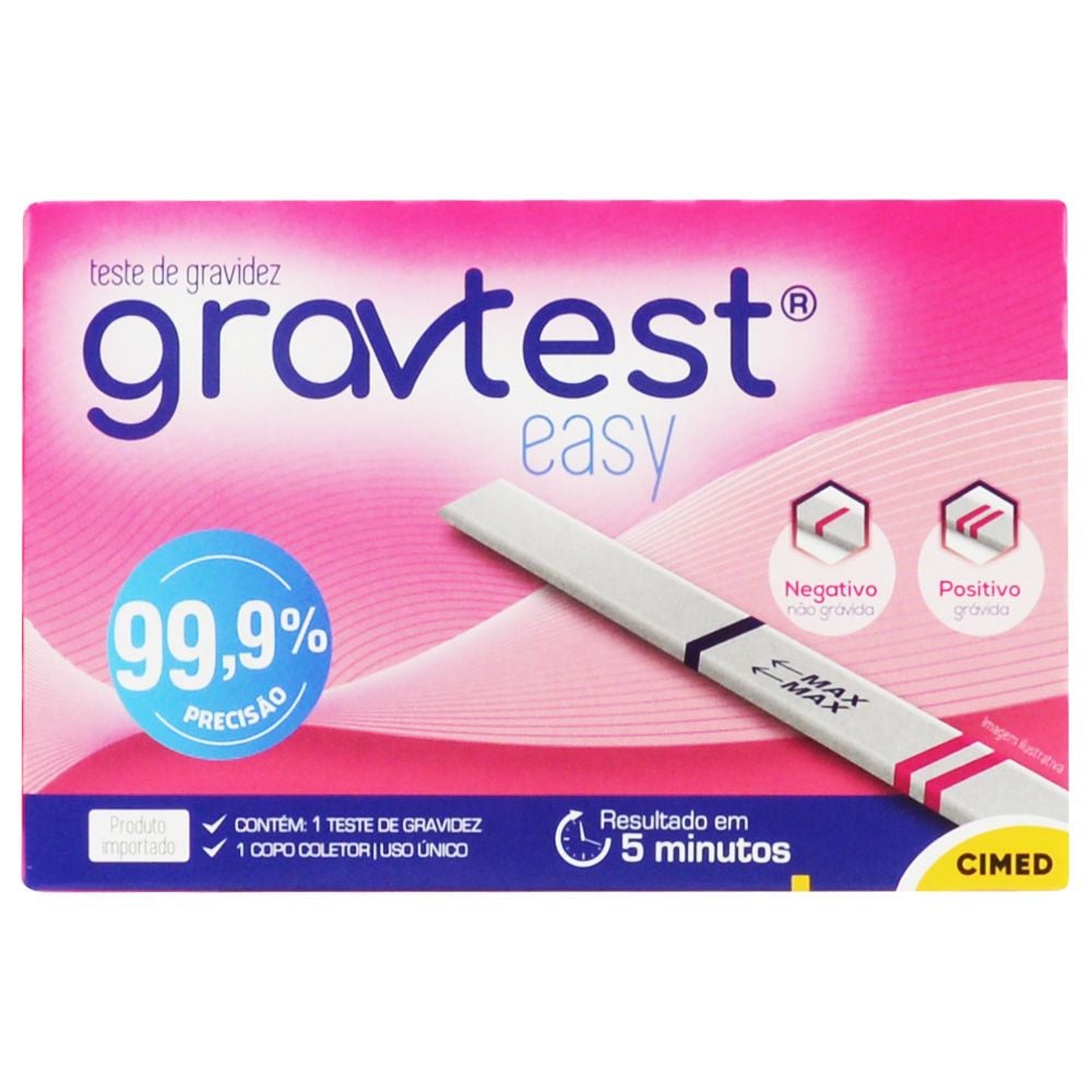 Teste de Gravidez - Cimed Gravtest Easy | 1 Unidade - 1
