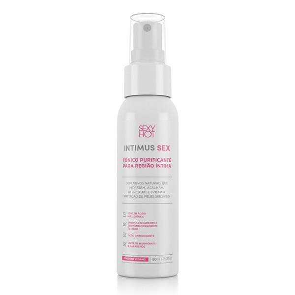 Tônico Vegano Purificante Para Região Íntima - Sexy Hot Intimus Sex | 60 ml - 2