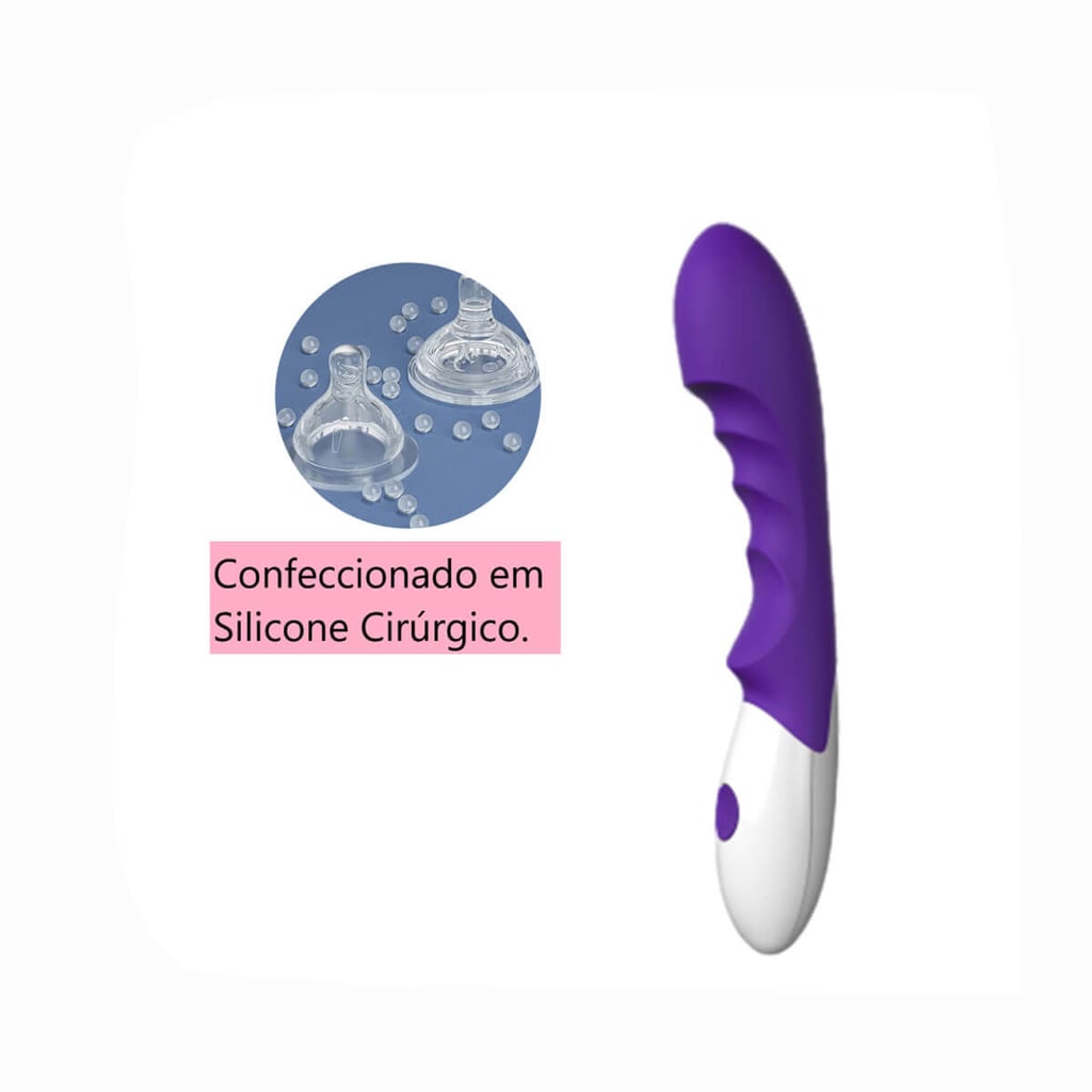 Topo Toys A42 Vibrator - Vibrador de Ponto G e Estimulador de Clitóris com Texturas Massageadoras e 7 Modos de Vibração - 13 x 3,6 cm - 3