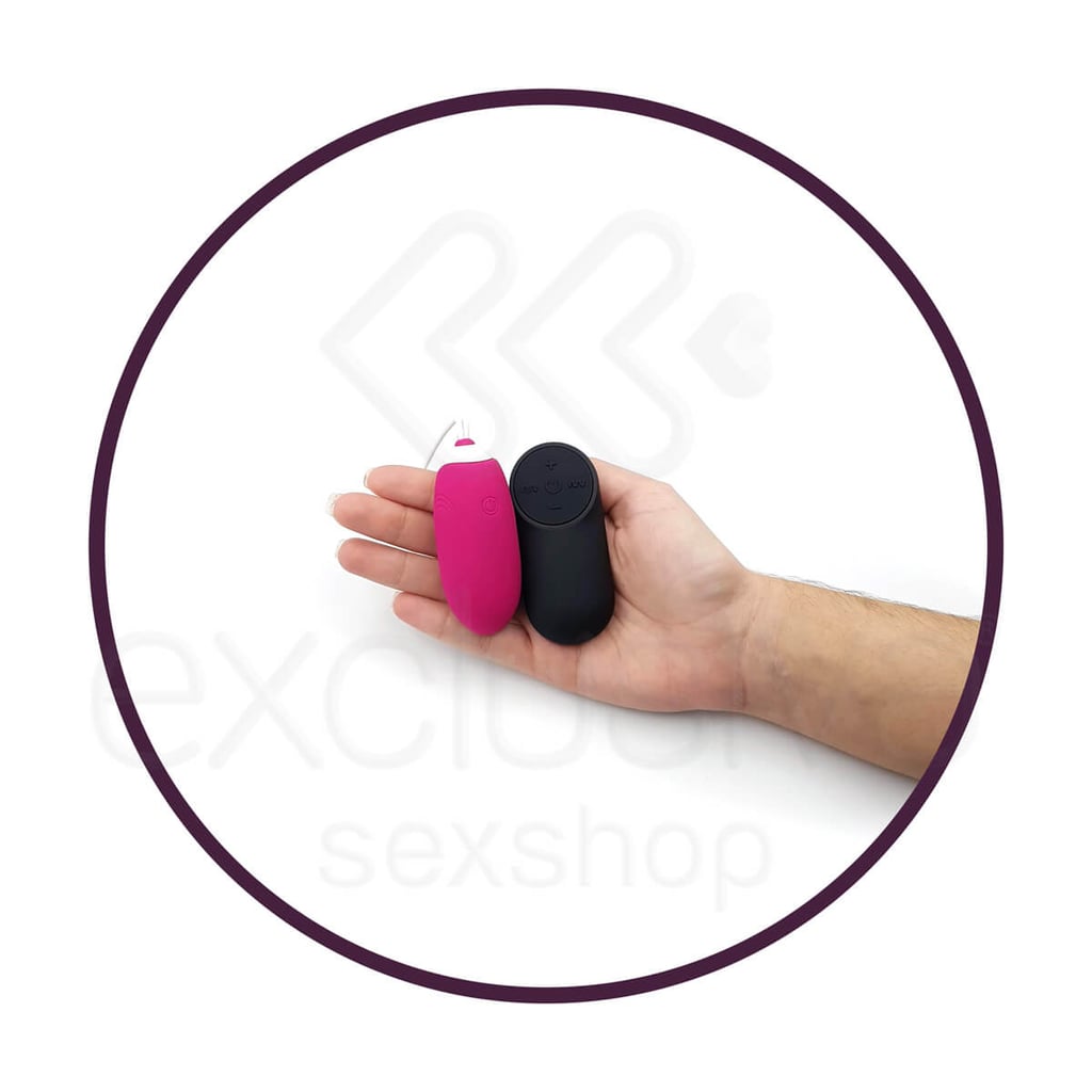 Topo Toys - Cápsula Vibratória com Texturas, 7 Modos de Vibrações, Controle de Intensidade e Controle Remoto Sem Fio - 7,1 x 3 cm - 4